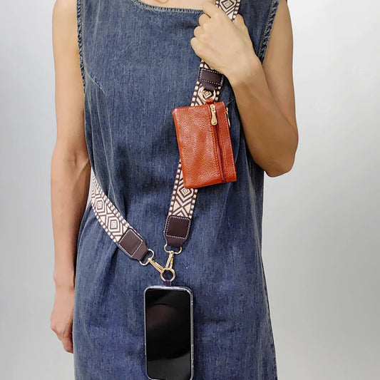 Verstellbares Crossbody-Handyband mit Geldbörse