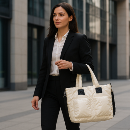 Cremefarbene Tasche - Business