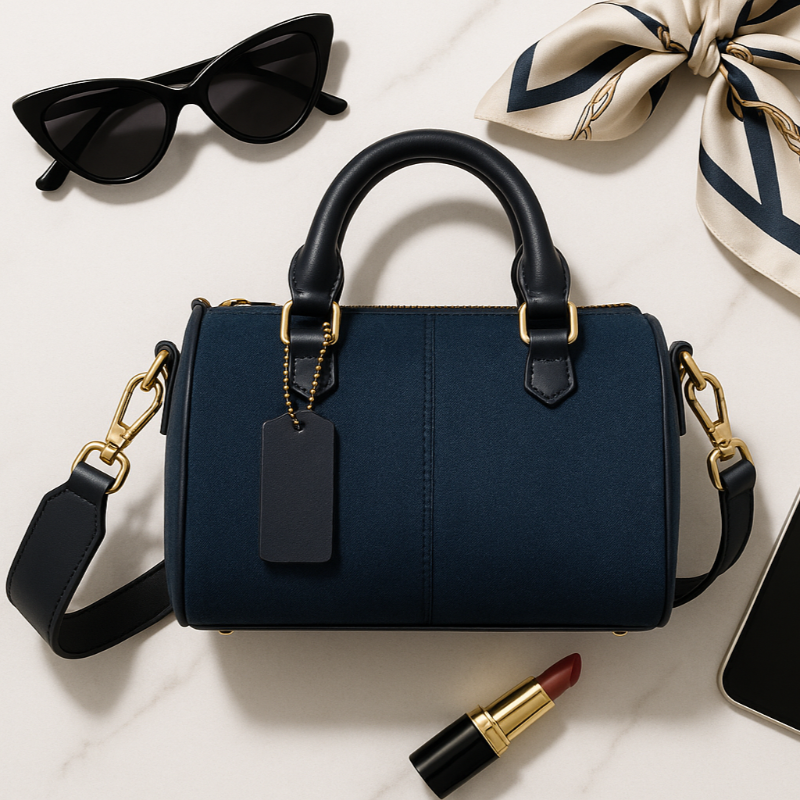 Flat-Lay-Komposition mit Accessoires