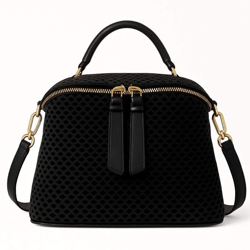 Handtasche mit ganz weißem Hintergrund