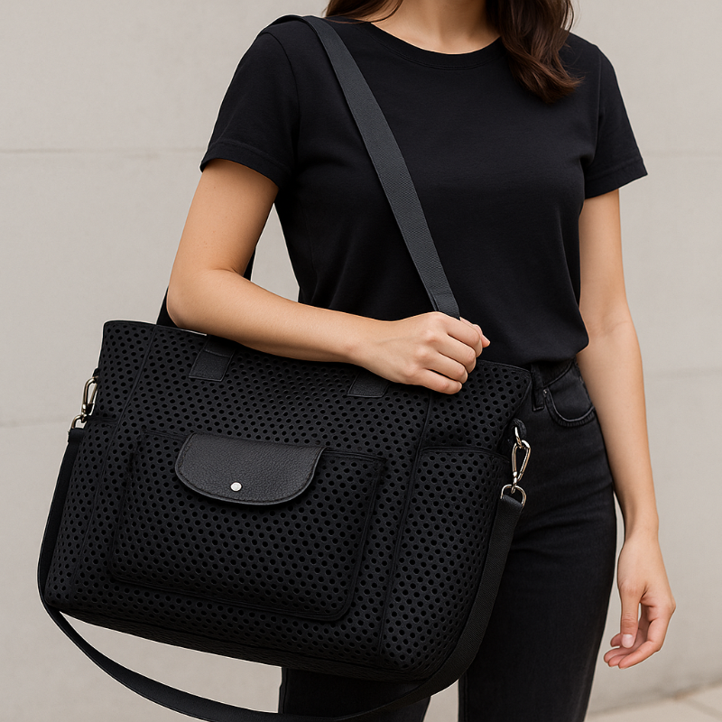 Tasche über der Schulter